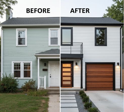 Painting before/after example